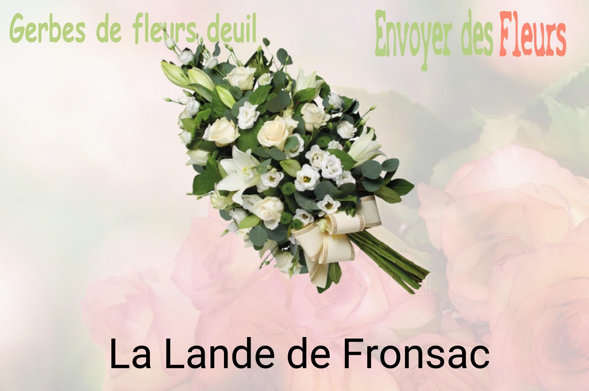 Gerbe de fleurs de deuil livrée à La Lande-de-Fronsac